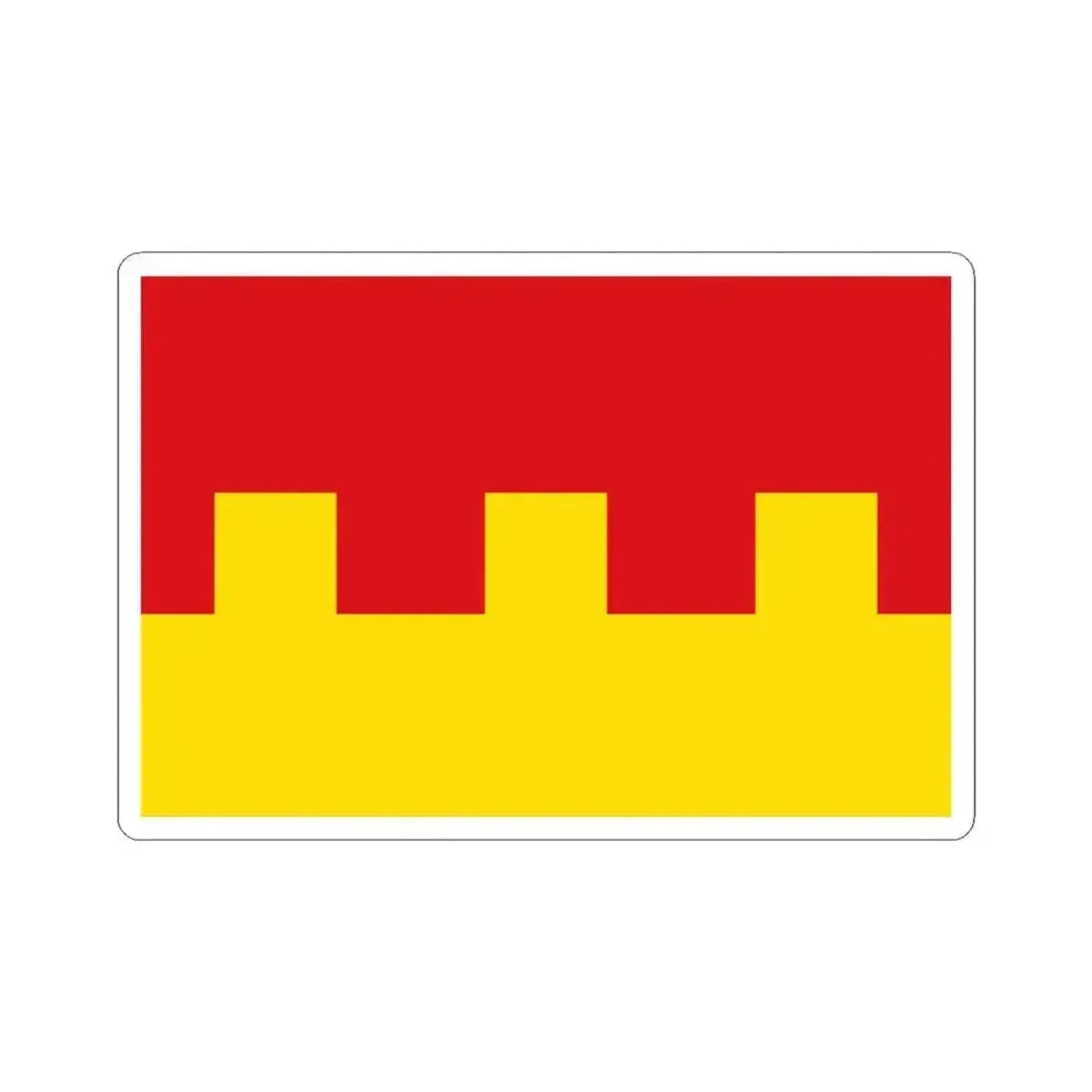 Ans drapeau (Belgium) STICKER Vinyl Kiss-Cut Decal 3 Inch White - The Sticker Space