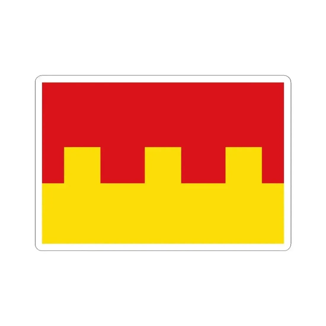 Ans drapeau (Belgium) STICKER Vinyl Kiss-Cut Decal 4 Inch White - The Sticker Space