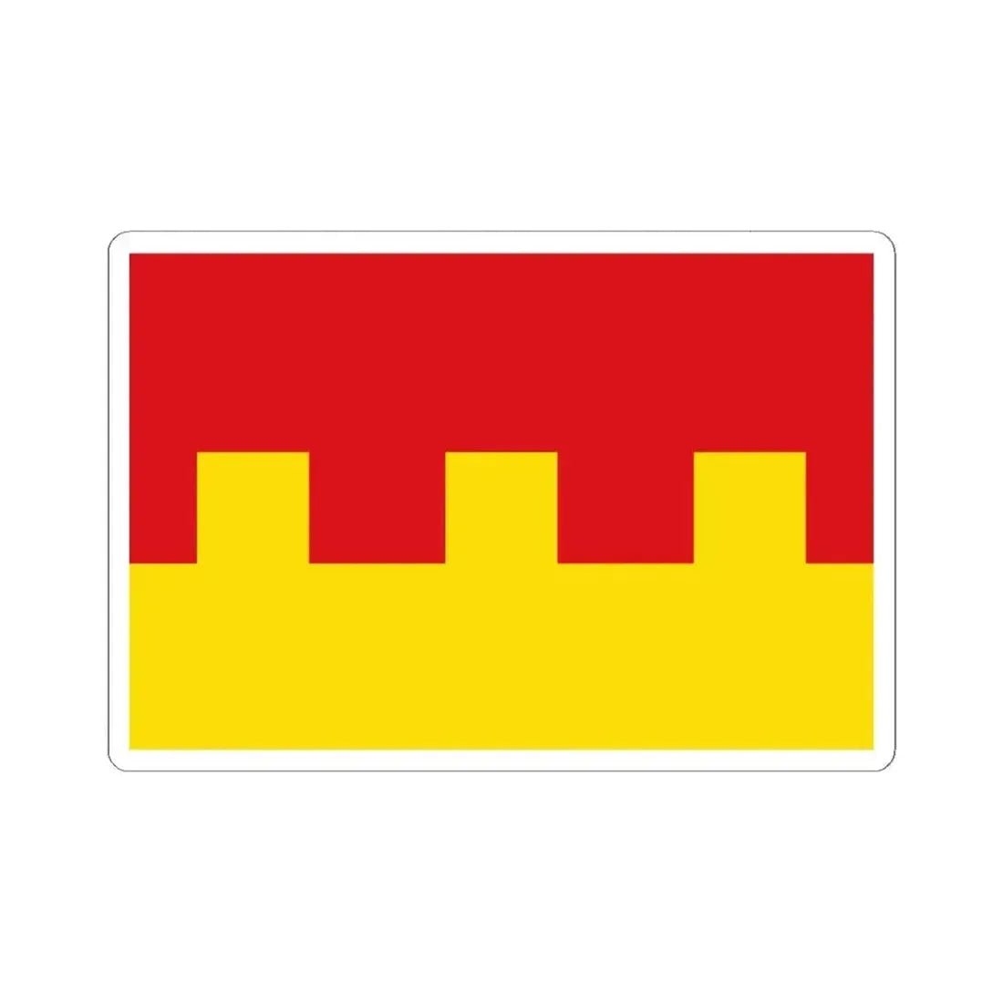 Ans drapeau (Belgium) STICKER Vinyl Kiss-Cut Decal 6 Inch White - The Sticker Space