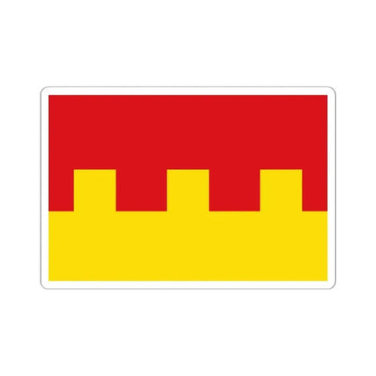 Ans drapeau (Belgium) STICKER Vinyl Kiss-Cut Decal 6 Inch White - The Sticker Space