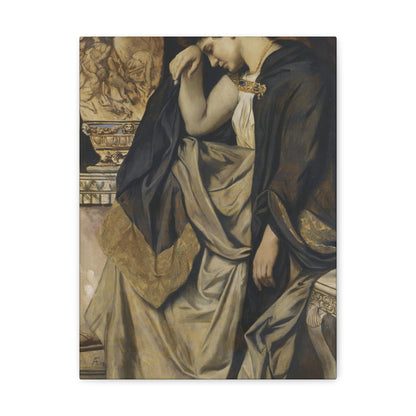 Anselm Feuerbach (1829-1880) Medea an der Urne 1873 - Canvas Wall Art-12″ x 16″-The Sticker Space