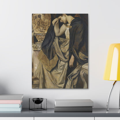 Anselm Feuerbach (1829-1880) Medea an der Urne 1873 - Canvas Wall Art-The Sticker Space