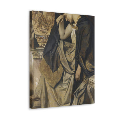 Anselm Feuerbach (1829-1880) Medea an der Urne 1873 - Canvas Wall Art-The Sticker Space