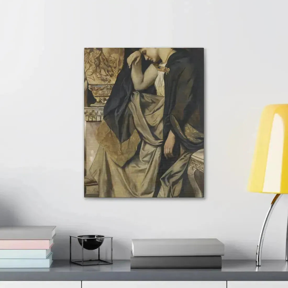 Anselm Feuerbach (1829-1880) Medea an der Urne 1873 - Canvas Wall Art - The Sticker Space