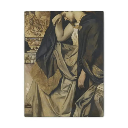 Anselm Feuerbach (1829-1880) Medea an der Urne 1873 - Canvas Wall Art - The Sticker Space