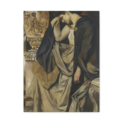 Anselm Feuerbach (1829-1880) Medea an der Urne 1873 - Canvas Wall Art - The Sticker Space