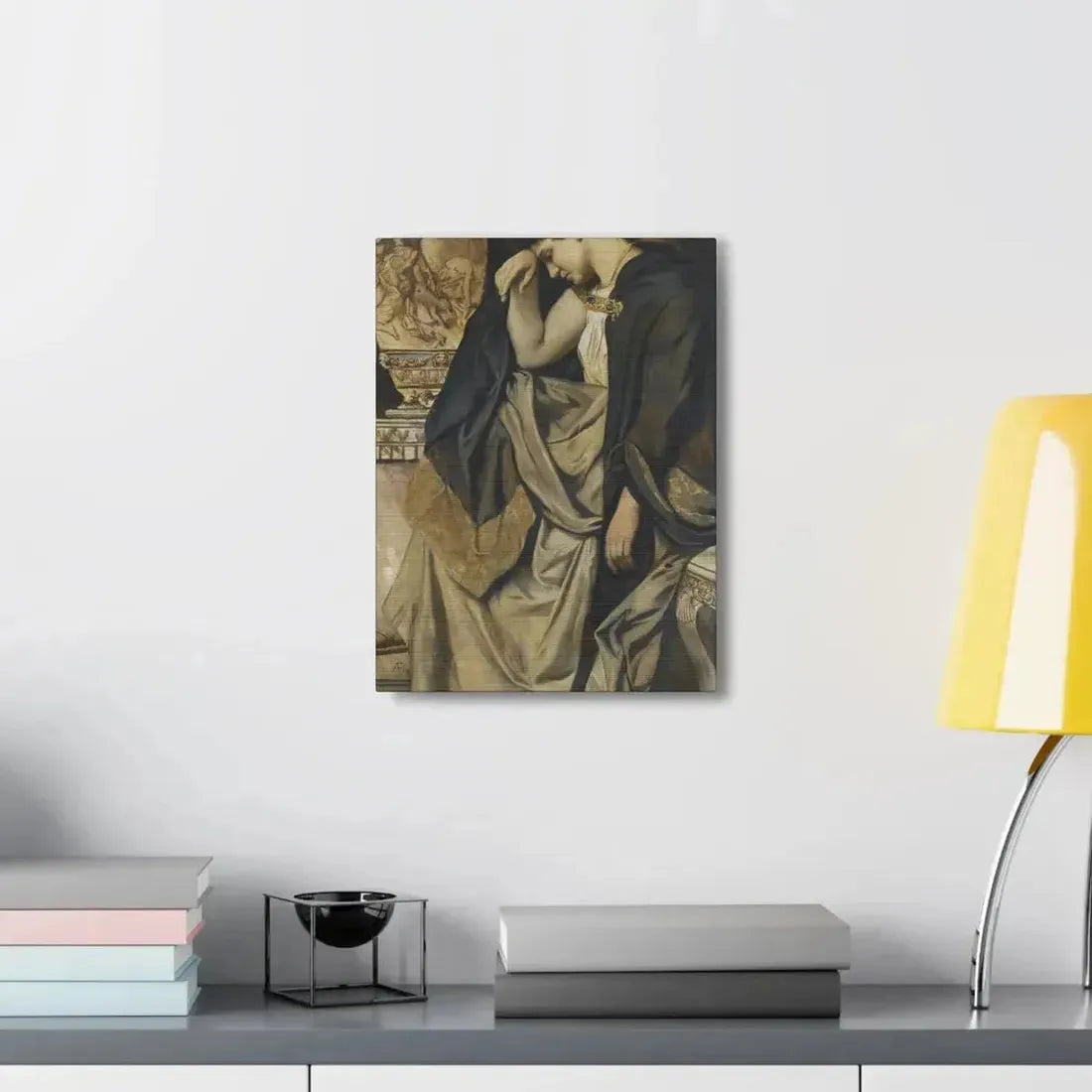 Anselm Feuerbach (1829-1880) Medea an der Urne 1873 - Canvas Wall Art - The Sticker Space