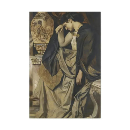 Anselm Feuerbach (1829-1880) Medea an der Urne 1873 - Canvas Wall Art - The Sticker Space