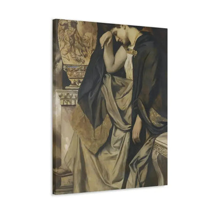 Anselm Feuerbach (1829-1880) Medea an der Urne 1873 - Canvas Wall Art - The Sticker Space