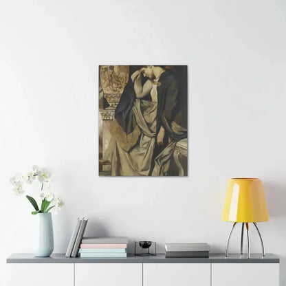 Anselm Feuerbach (1829-1880) Medea an der Urne 1873 - Canvas Wall Art - The Sticker Space