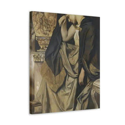 Anselm Feuerbach (1829-1880) Medea an der Urne 1873 - Canvas Wall Art - The Sticker Space