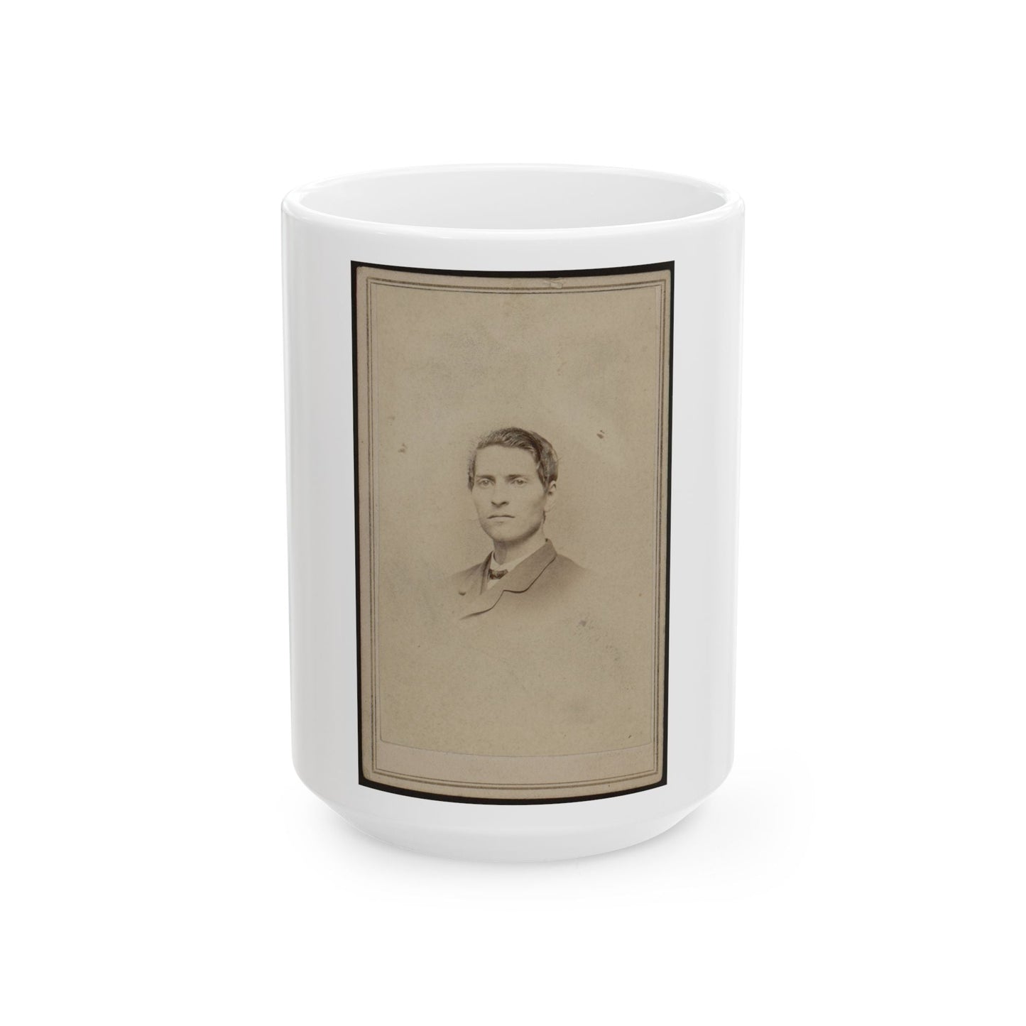 Anson Rider, Junior, Bust Portrait, Facing Slightly Left (U.S. Civil War) White Coffee Mug