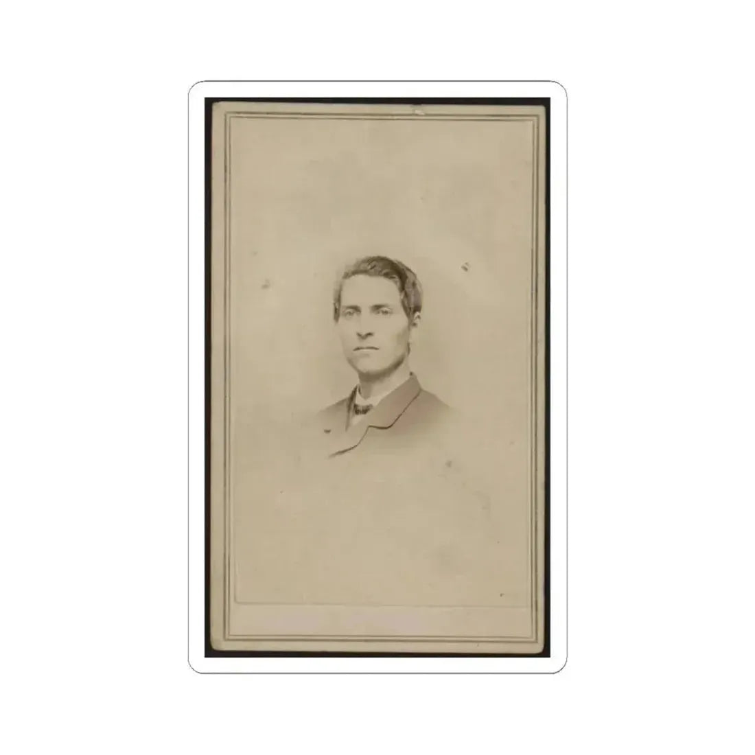 Anson Rider, Junior, Bust Portrait, Facing Slightly Left (U.S. Civil War) STICKER Vinyl Kiss-Cut Decal 2 Inch White - The Sticker Space