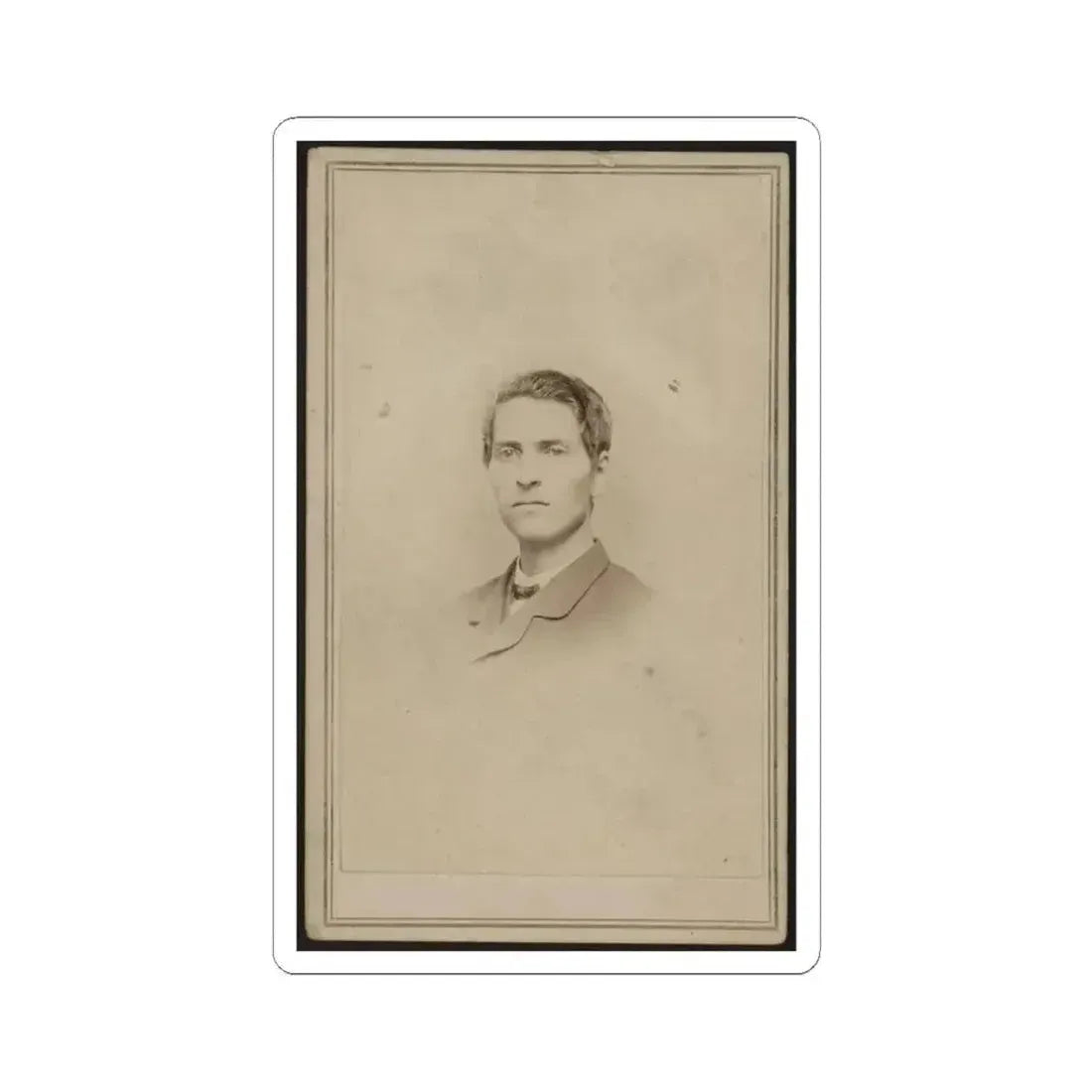 Anson Rider, Junior, Bust Portrait, Facing Slightly Left (U.S. Civil War) STICKER Vinyl Kiss-Cut Decal 3 Inch White - The Sticker Space