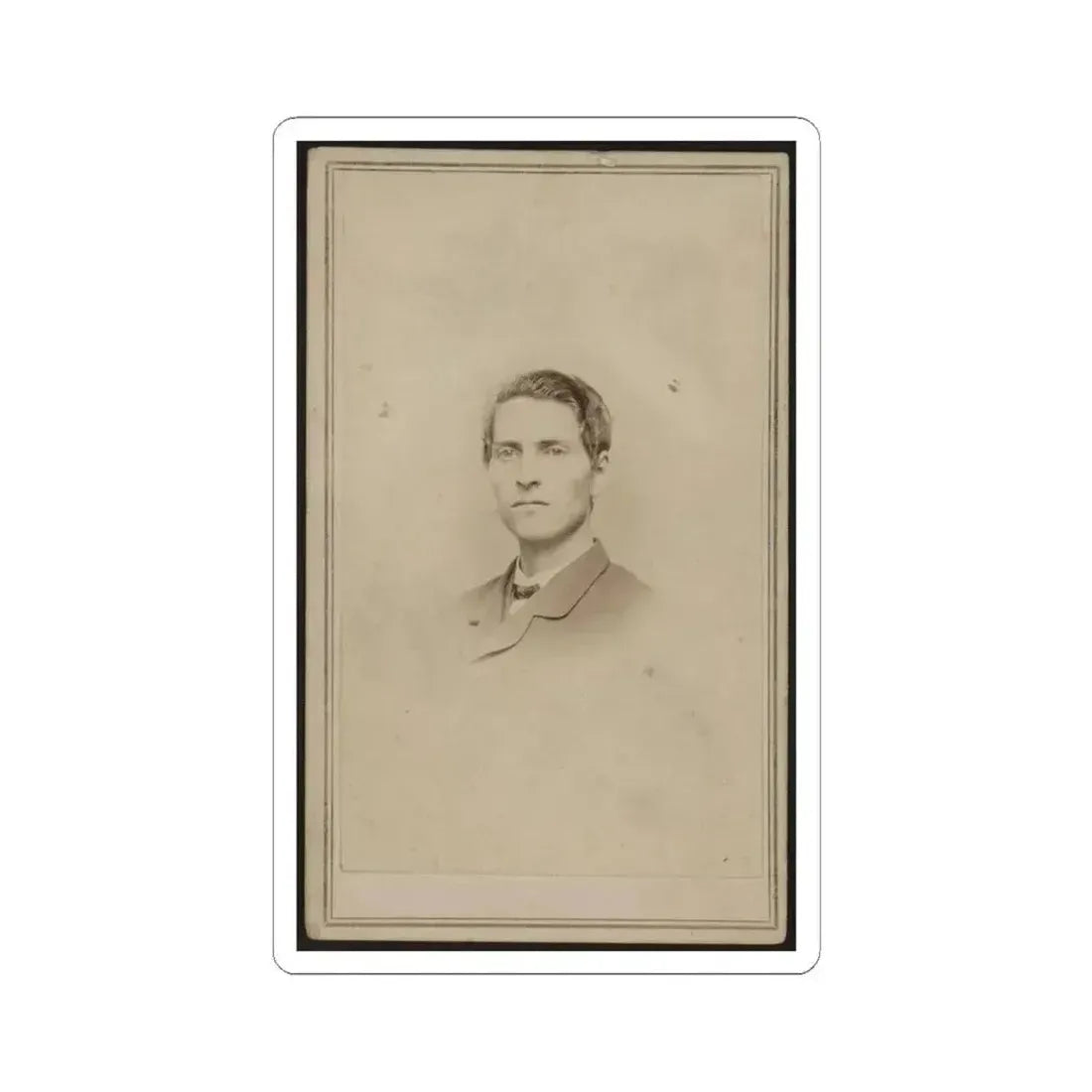 Anson Rider, Junior, Bust Portrait, Facing Slightly Left (U.S. Civil War) STICKER Vinyl Kiss-Cut Decal 4 Inch White - The Sticker Space