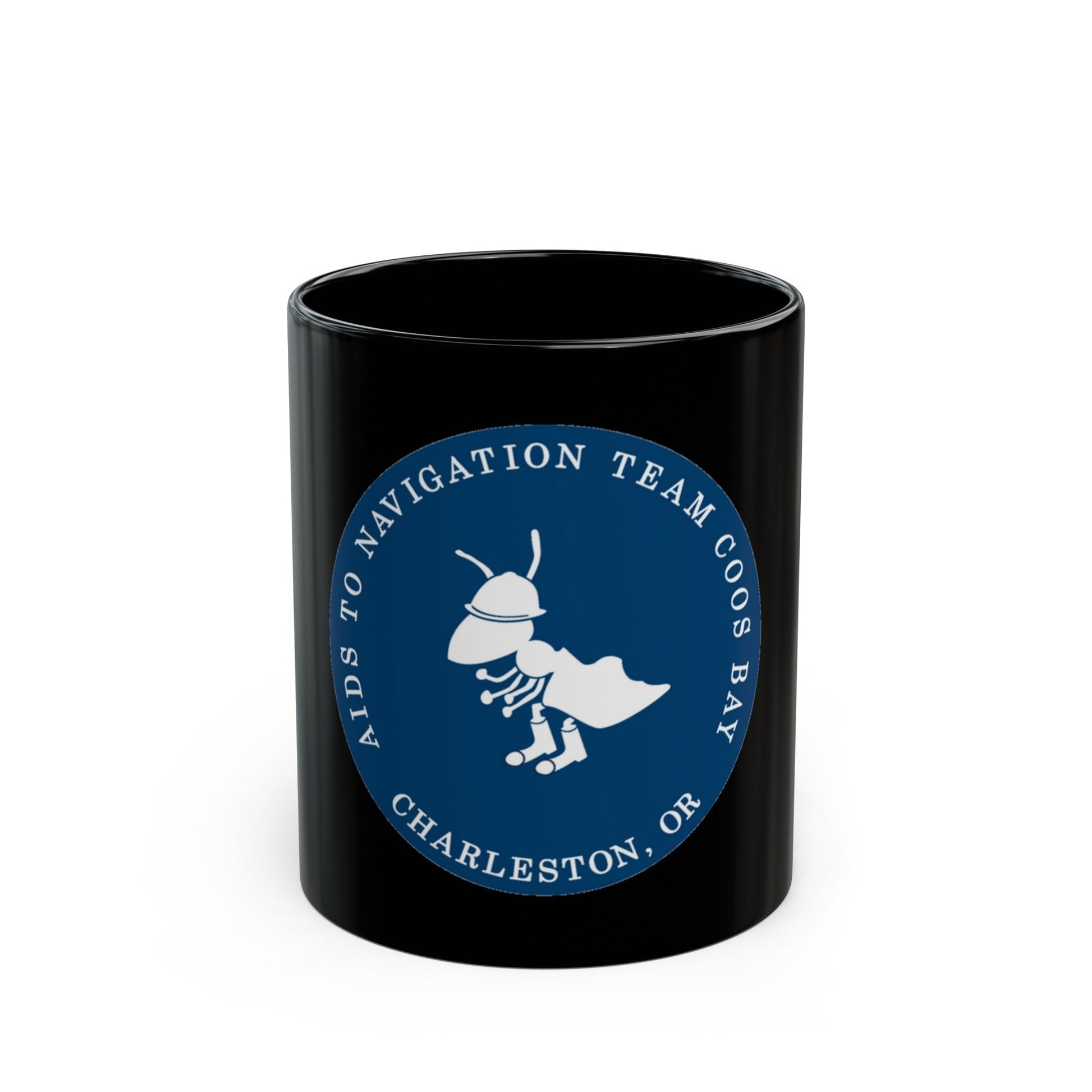 ANT Coos Bay Charleston OR (U.S. Coast Guard) Black Coffee Mug-11oz-The Sticker Space