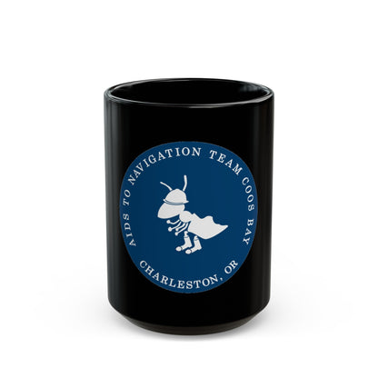 ANT Coos Bay Charleston OR (U.S. Coast Guard) Black Coffee Mug-15oz-The Sticker Space