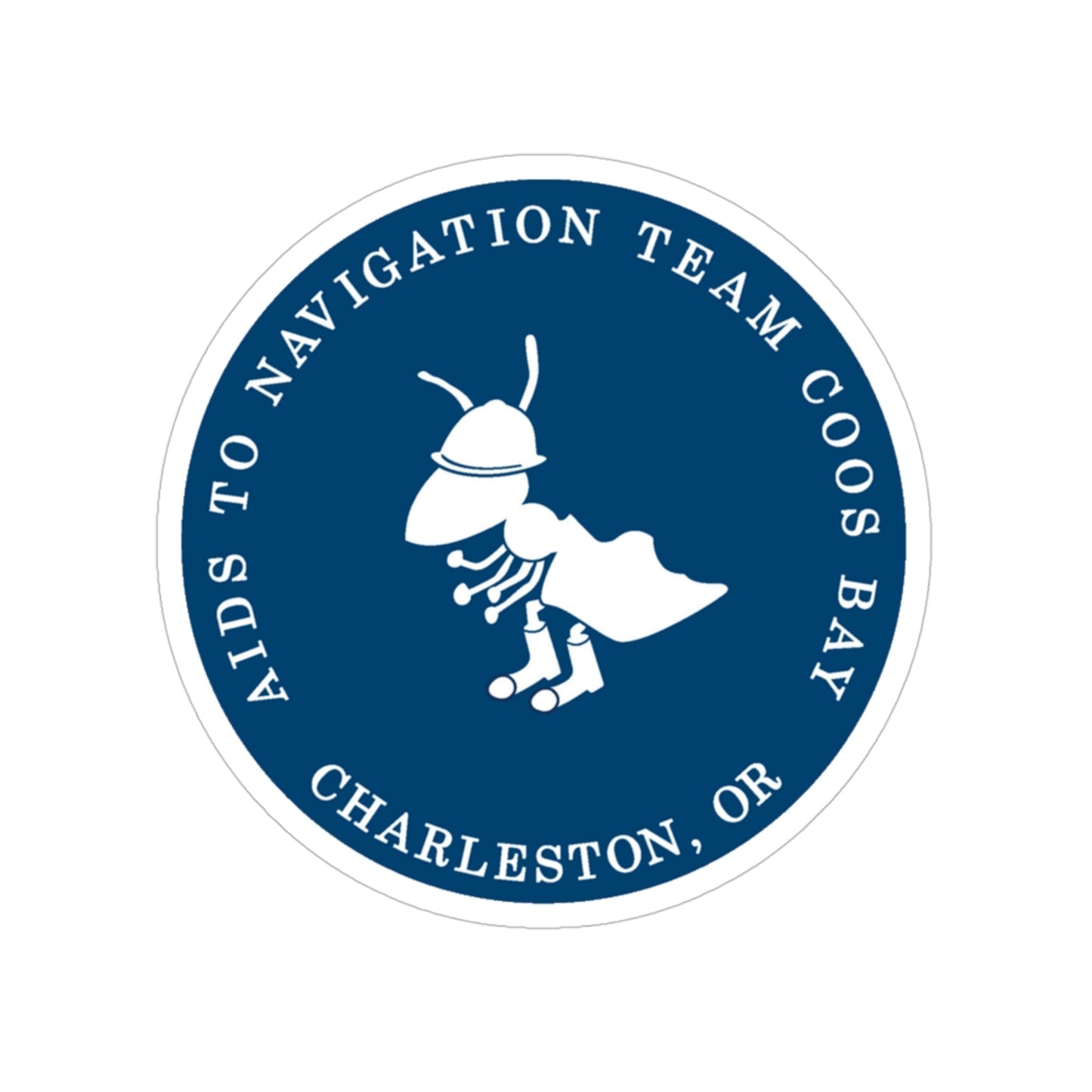 ANT Coos Bay Charleston OR (U.S. Coast Guard) Transparent STICKER Die-Cut Vinyl Decal-4 Inch-The Sticker Space