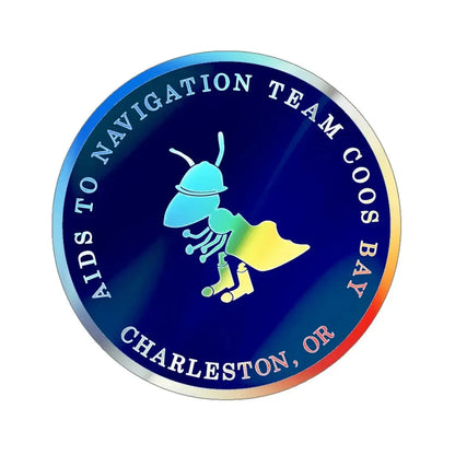 ANT Coos Bay Charleston OR (U.S. Coast Guard) Holographic STICKER Die-Cut Vinyl Decal 6 Inch Holographic - The Sticker Space