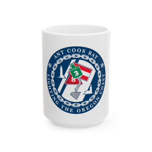 ANT Coos Bay Oregon (U.S. Coast Guard) White Coffee Mug-15oz-The Sticker Space