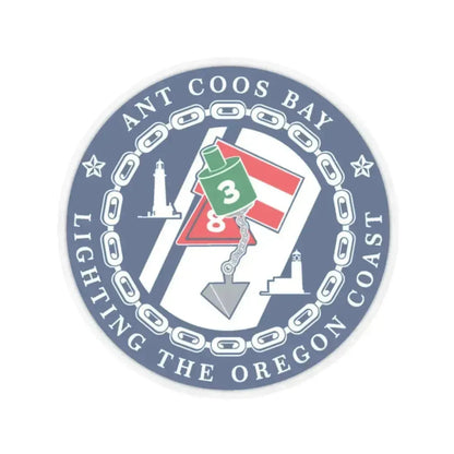 ANT Coos Bay Oregon (U.S. Coast Guard) STICKER Vinyl Kiss-Cut Decal 2 Inch Transparent - The Sticker Space