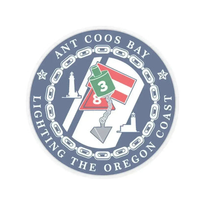 ANT Coos Bay Oregon (U.S. Coast Guard) STICKER Vinyl Kiss-Cut Decal 4 Inch Transparent - The Sticker Space