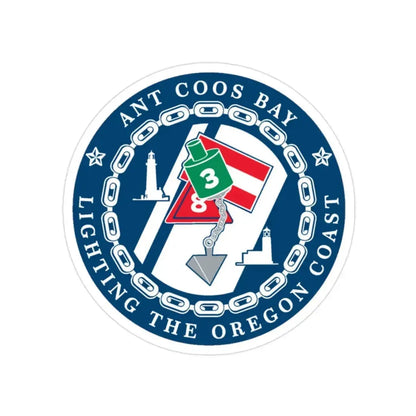ANT Coos Bay Oregon (U.S. Coast Guard) Transparent STICKER Die-Cut Vinyl Decal 2 Inch - The Sticker Space
