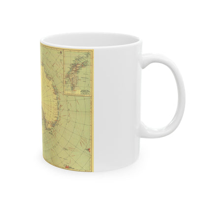 Antarctic Regions (1932) (Map) White Coffee Mug-The Sticker Space