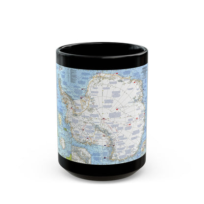 Antarctica (1963) (Map) Black Coffee Mug-15oz-The Sticker Space