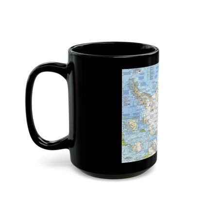 Antarctica (1963) (Map) Black Coffee Mug-The Sticker Space