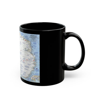 Antarctica (1963) (Map) Black Coffee Mug-The Sticker Space