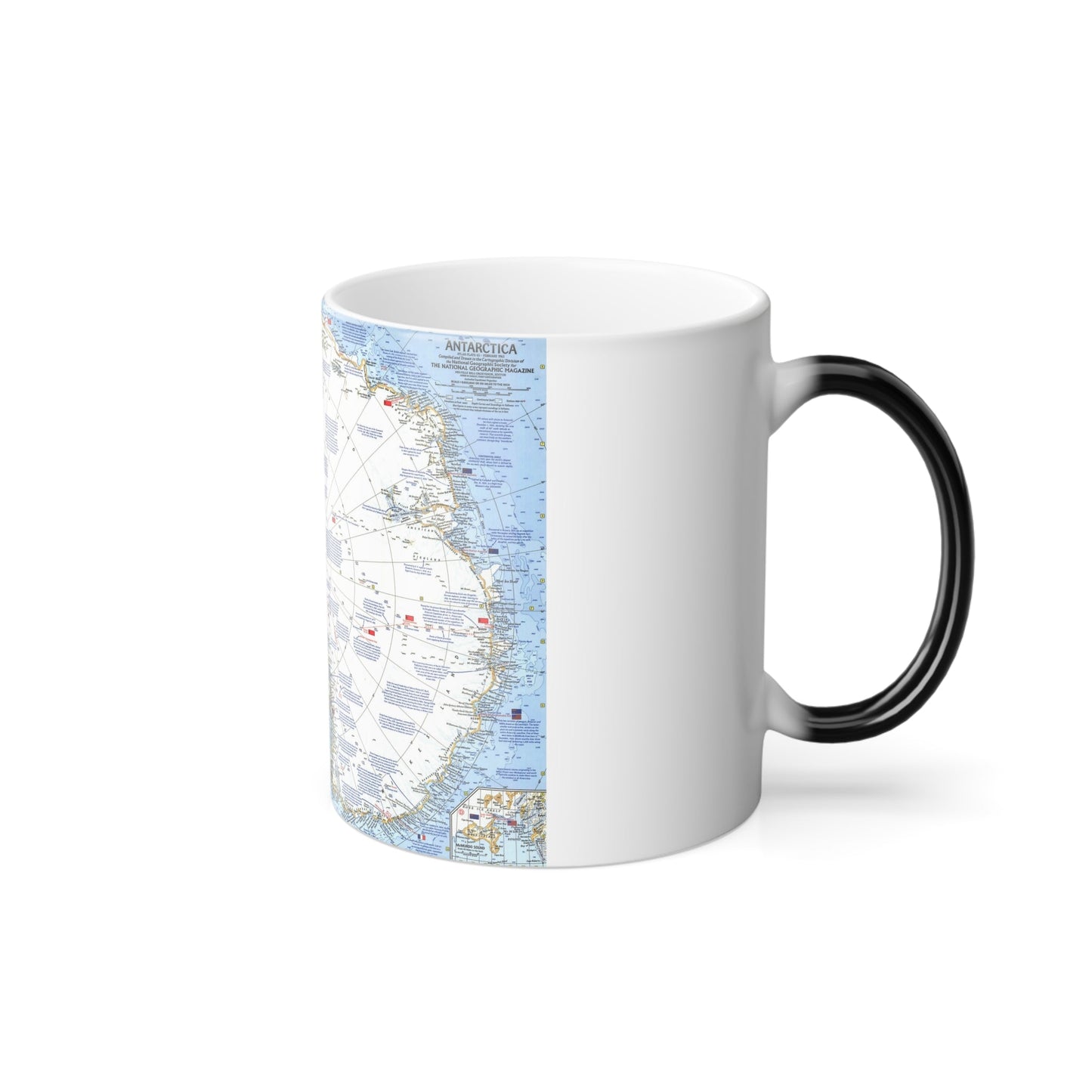 Antarctica (1963) (Map) Color Changing Mug 11oz-11oz-The Sticker Space