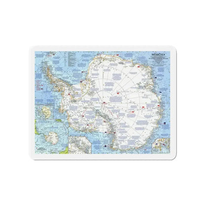 Antarctica (1963) (Map) Refrigerator Magnet 4 Inch - The Sticker Space
