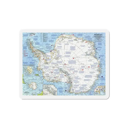Antarctica (1963) (Map) Refrigerator Magnet 5 Inch - The Sticker Space