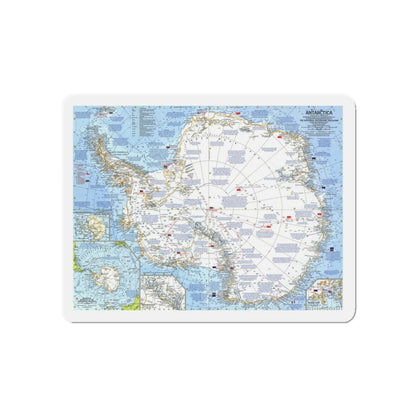 Antarctica (1963) (Map) Refrigerator Magnet-5" x 5"-The Sticker Space