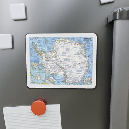 Antarctica (1963) (Map) Refrigerator Magnet-The Sticker Space