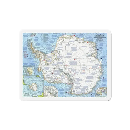 Antarctica (1963) (Map) Refrigerator Magnet - The Sticker Space