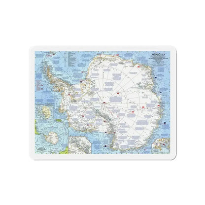 Antarctica (1963) (Map) Refrigerator Magnet - The Sticker Space