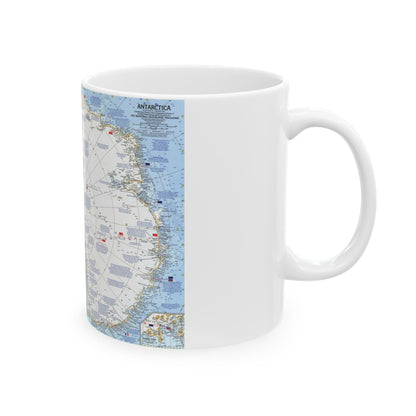 Antarctica (1963) (Map) White Coffee Mug-The Sticker Space