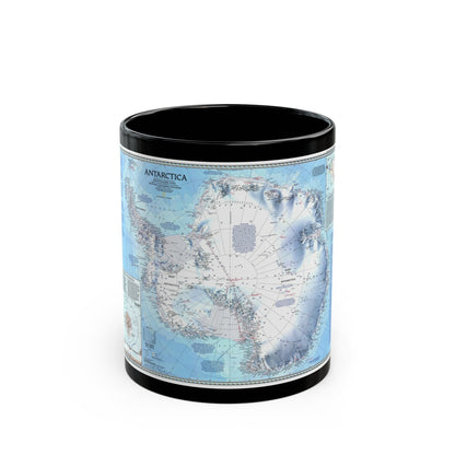 Antarctica (1987) (Map) Black Coffee Mug-11oz-The Sticker Space