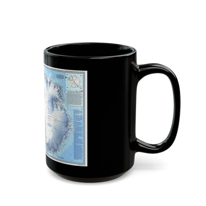 Antarctica (1987) (Map) Black Coffee Mug-The Sticker Space