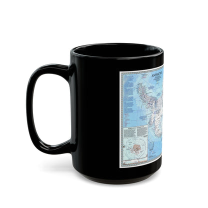 Antarctica (1987) (Map) Black Coffee Mug-The Sticker Space