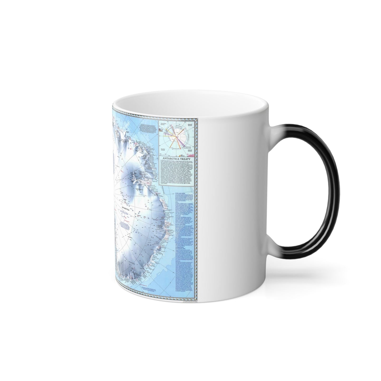 Antarctica (1987) (Map) Color Changing Mug 11oz-11oz-The Sticker Space