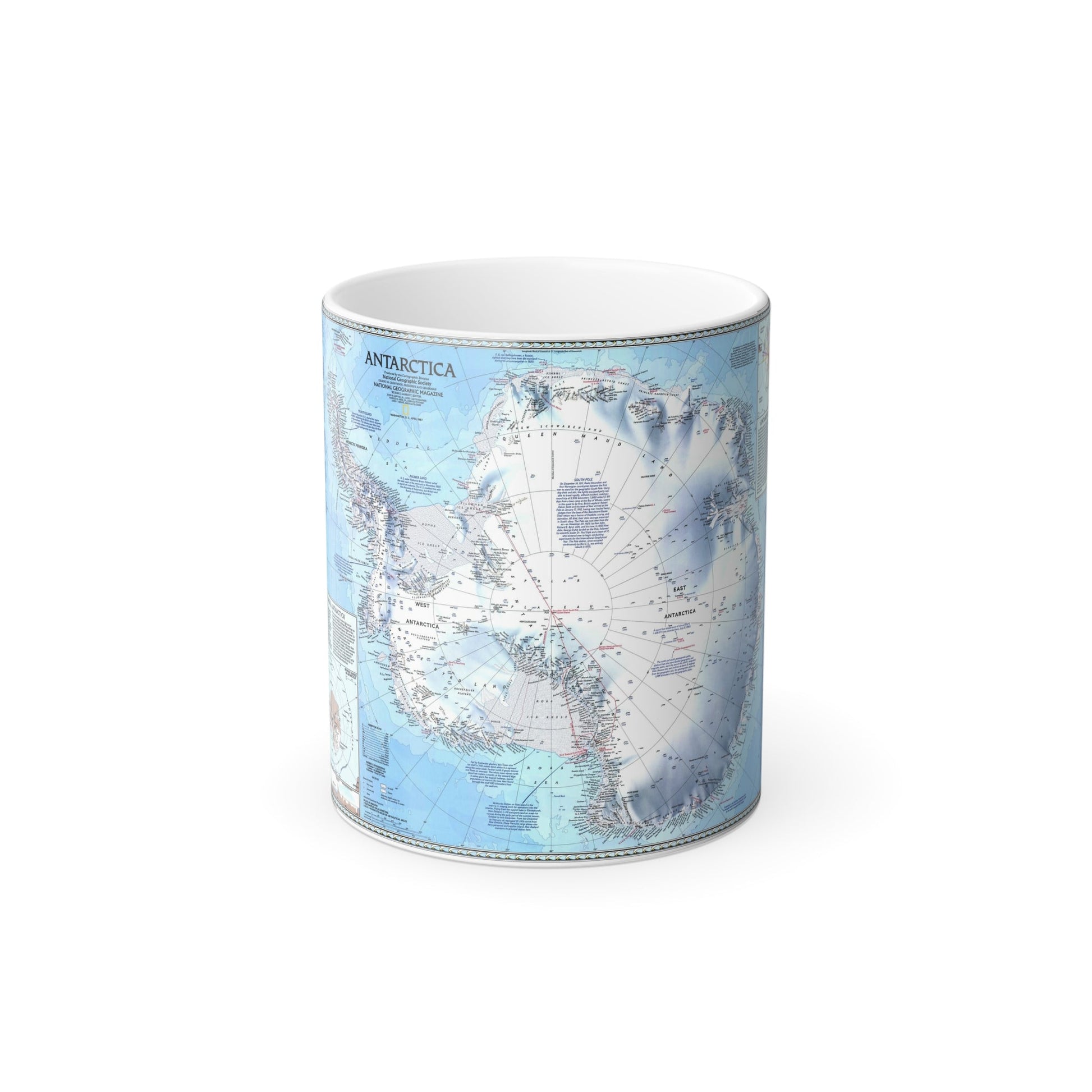 Antarctica (1987) (Map) Color Changing Mug 11oz-11oz-The Sticker Space