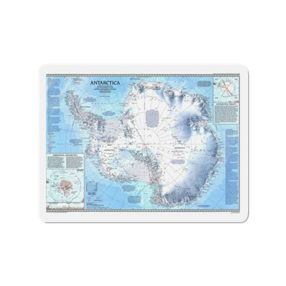 Antarctica (1987) (Map) Refrigerator Magnet-2" x 2"-The Sticker Space