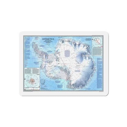 Antarctica (1987) (Map) Refrigerator Magnet-5" x 5"-The Sticker Space