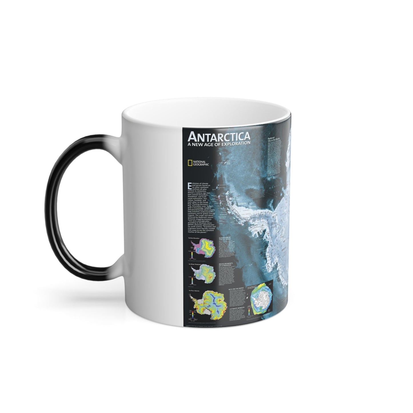 Antarctica (2002) (Map) Color Changing Mug 11oz-11oz-The Sticker Space