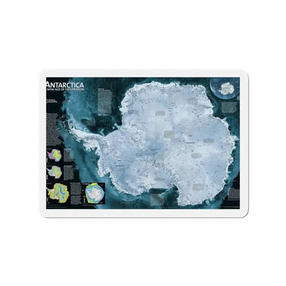 Antarctica (2002) (Map) Refrigerator Magnet 2 Inch - The Sticker Space