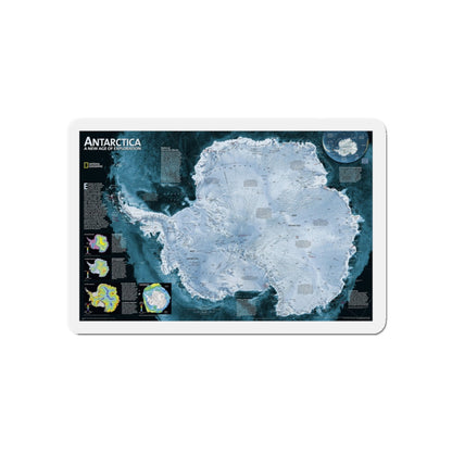 Antarctica (2002) (Map) Refrigerator Magnet-5" x 5"-The Sticker Space