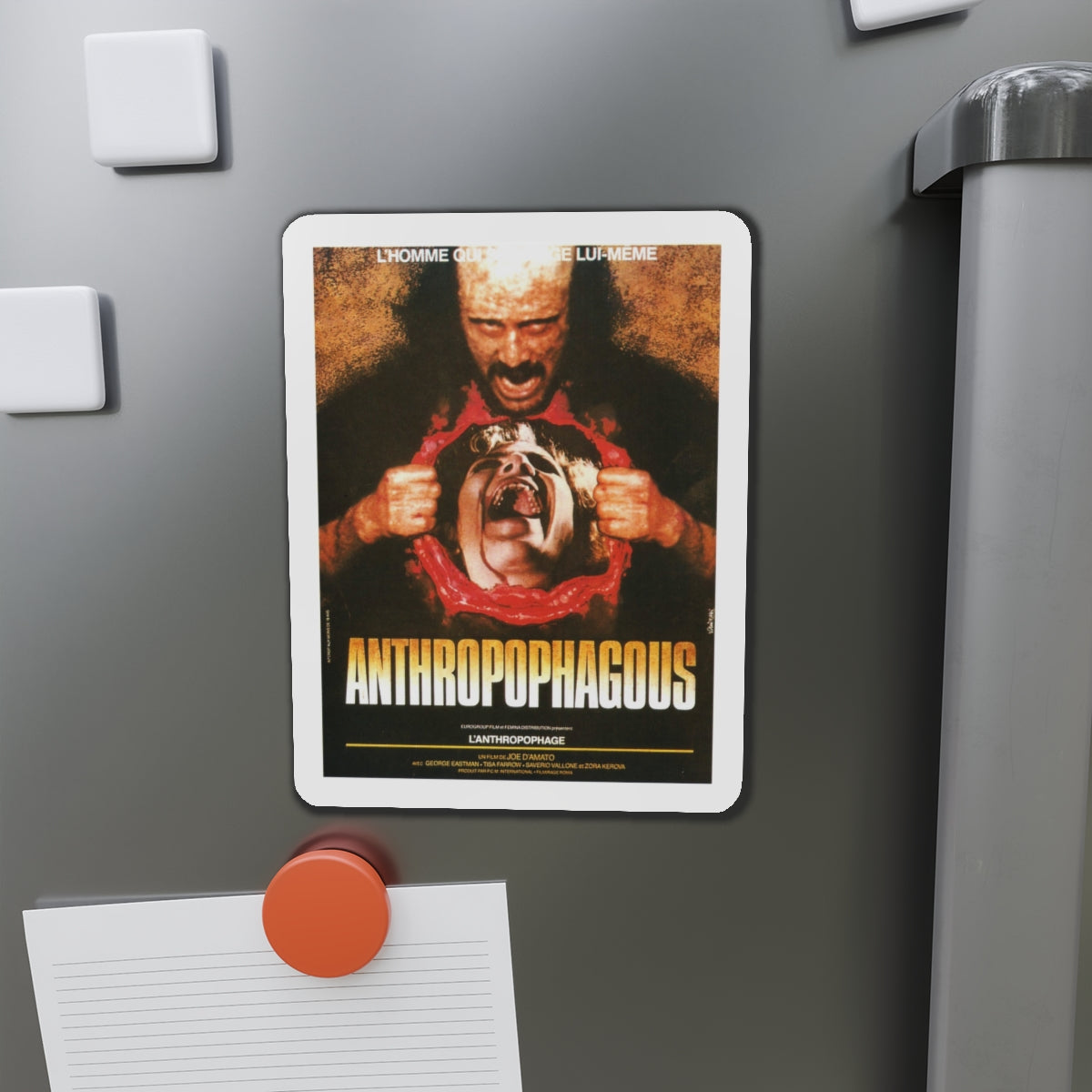 ANTHROPOPHAGOUS 1980 Movie Poster - Die-Cut Magnet-The Sticker Space